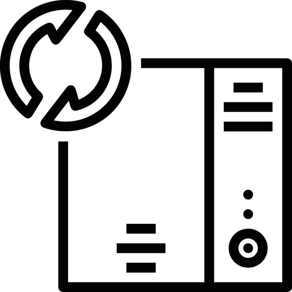 opslagruimte gegevens icoon symbool beeld voor databank illustratie vector