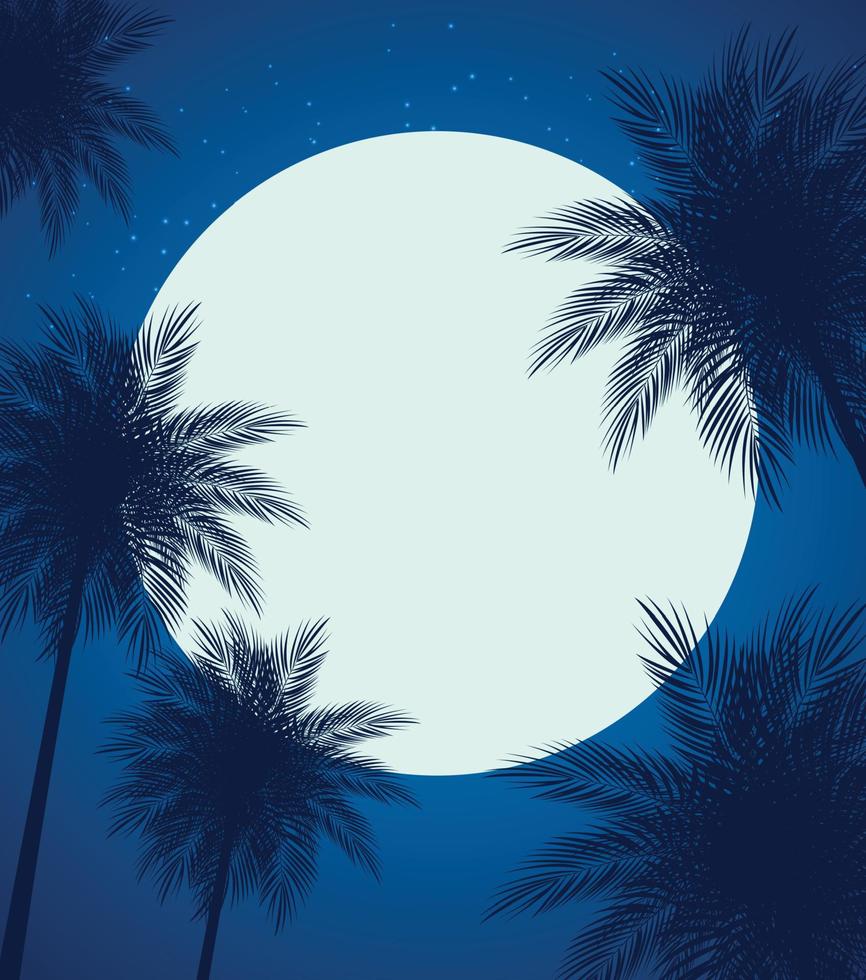 abstracte zomer natuurlijke palm achtergrond vectorillustratie vector