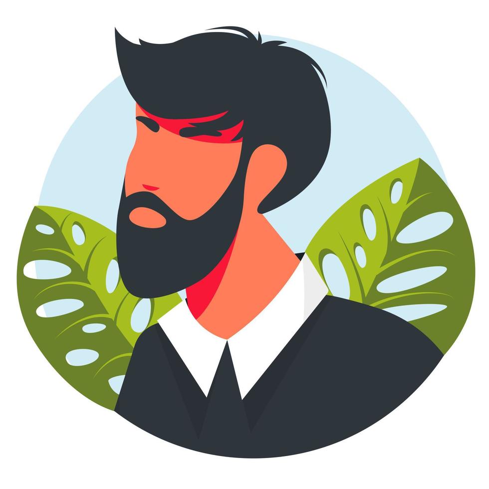 echte mensen portretten hand getekende vlakke stijl vector design concept illustratie van mannen, mannelijke gezichten en schouders avatars. vlakke stijl vector iconen set. moderne mooie avatar van de mens.