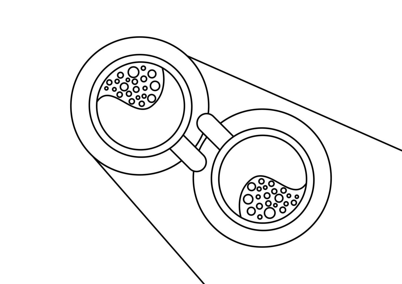 schets koffie achtergrond vector