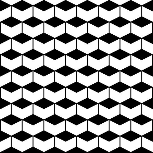 Naadloos patroon met zeshoeken vector