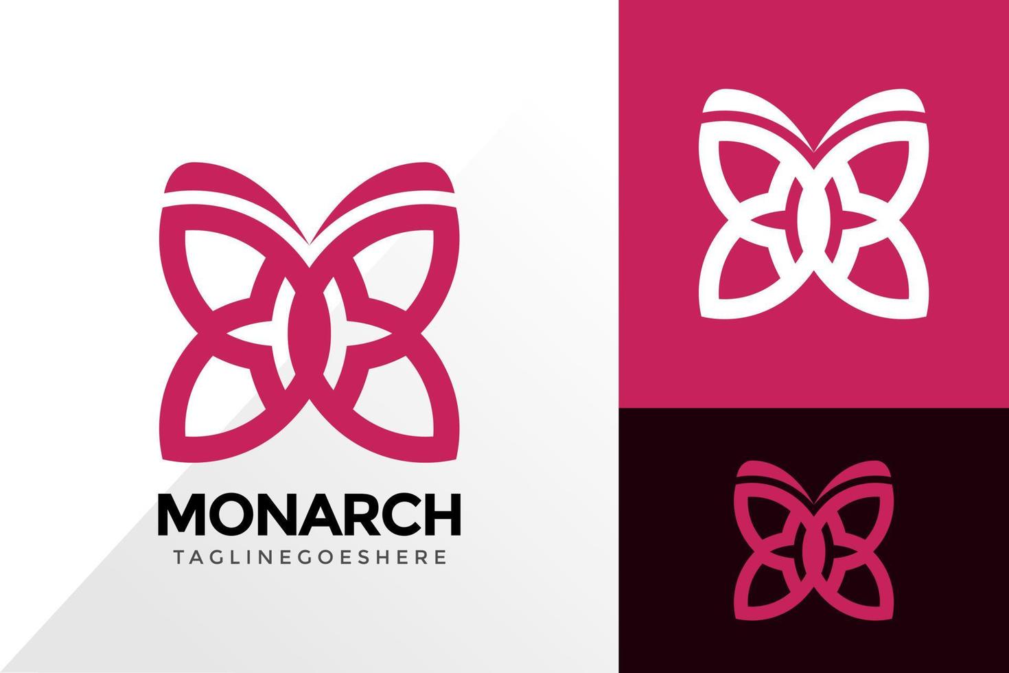 lijn kunst vlinder logo ontwerp, merk identiteit logo's ontwerpen vector illustratie sjabloon