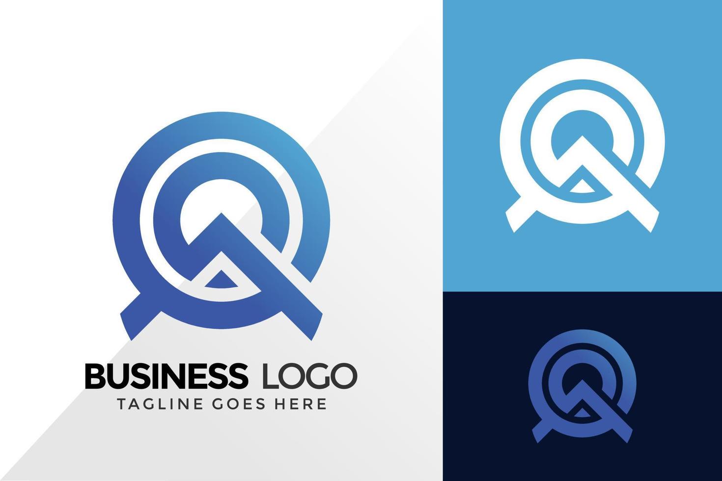 letter a business tecnology logo-ontwerp, merkidentiteit logo's ontwerpen vector illustratie sjabloon