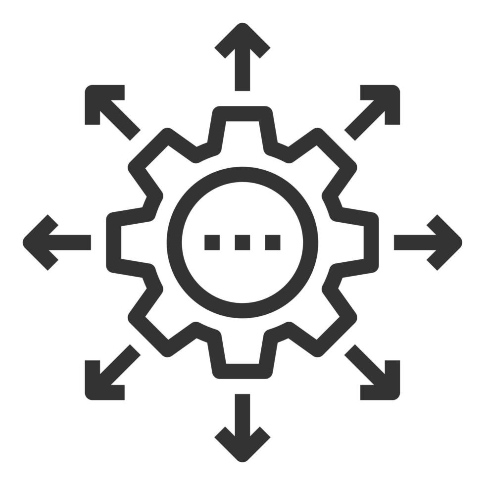 distributie lijn pictogram logo vector