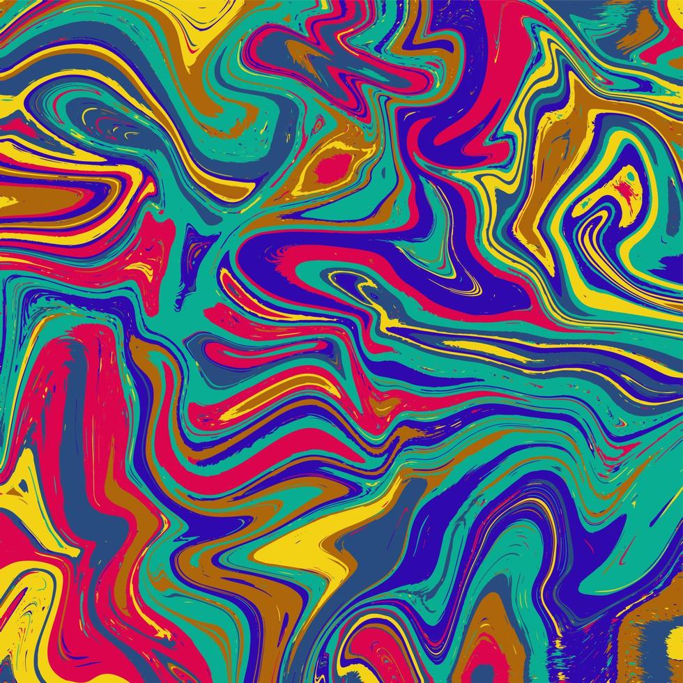 vectorillustratie van een abstracte golvende marmeren textuurachtergrond met feestelijke kleuren vector
