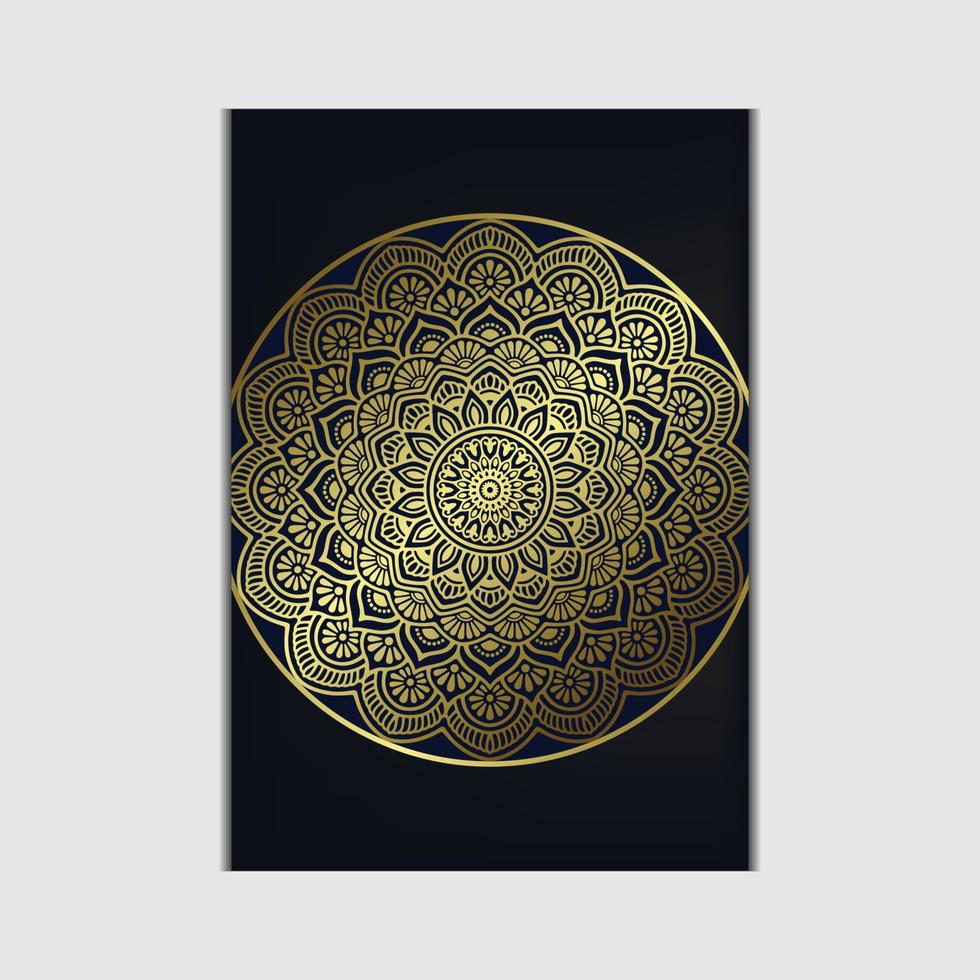 luxe sier mandala achtergrond met Arabische islamitische Oost-patroonstijl vector