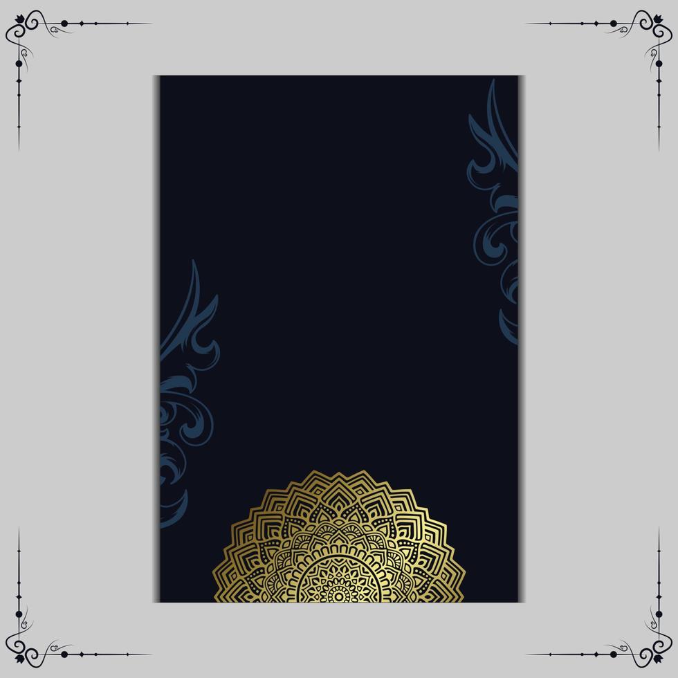 luxe sier mandala achtergrond met Arabische islamitische Oost-patroonstijl vector