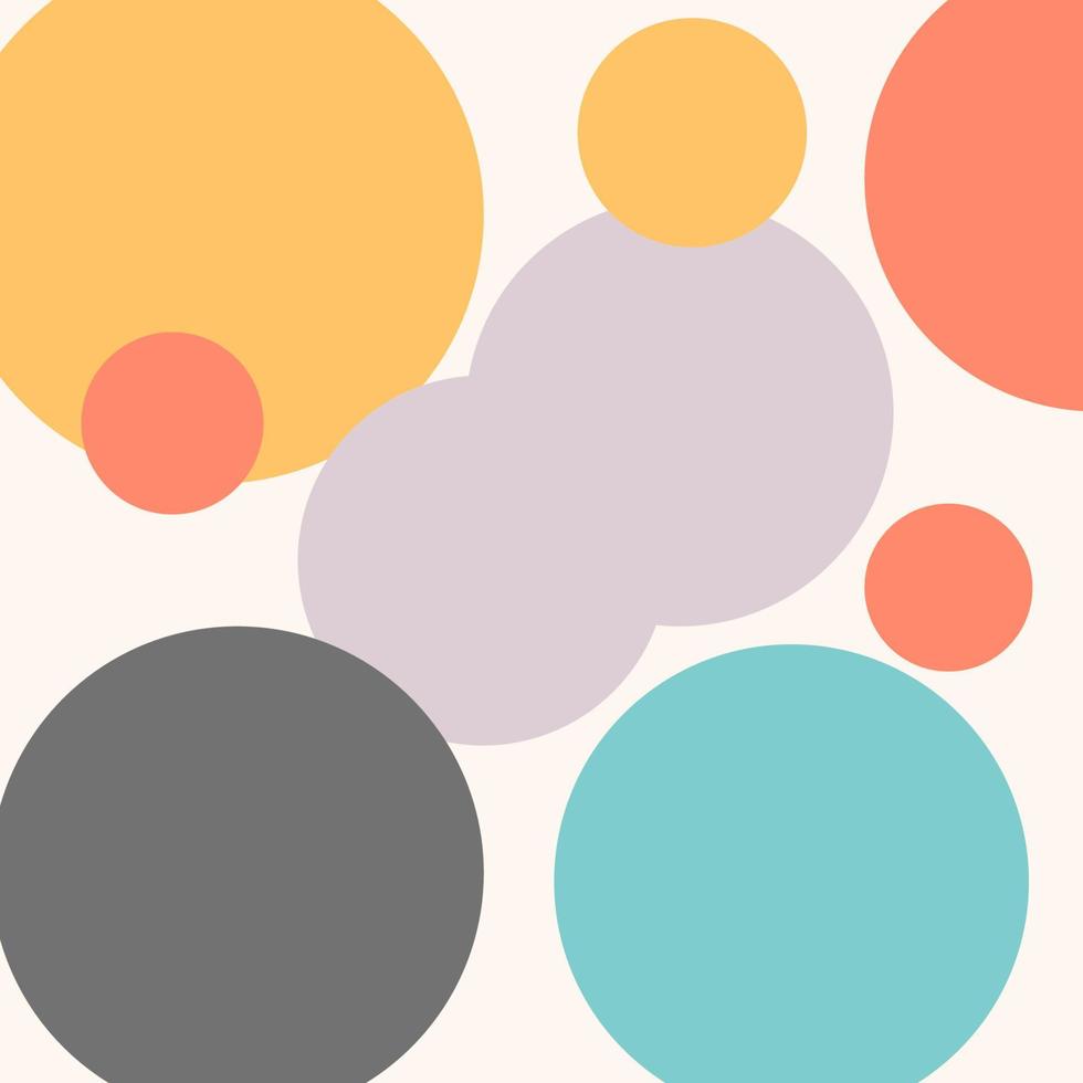 abstracte geometrische kaart met cirkels. kleurrijke gestippelde textuur. moderne achtergrond. vector