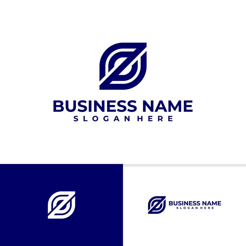 eerste zv logo vector sjabloon, creatieve letter z logo ontwerpconcepten