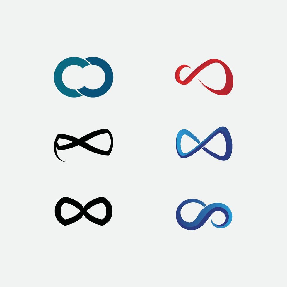 Infinity design logo en 8 icon, vector, sign, creative logo voor business en corporate infinity symbol vector