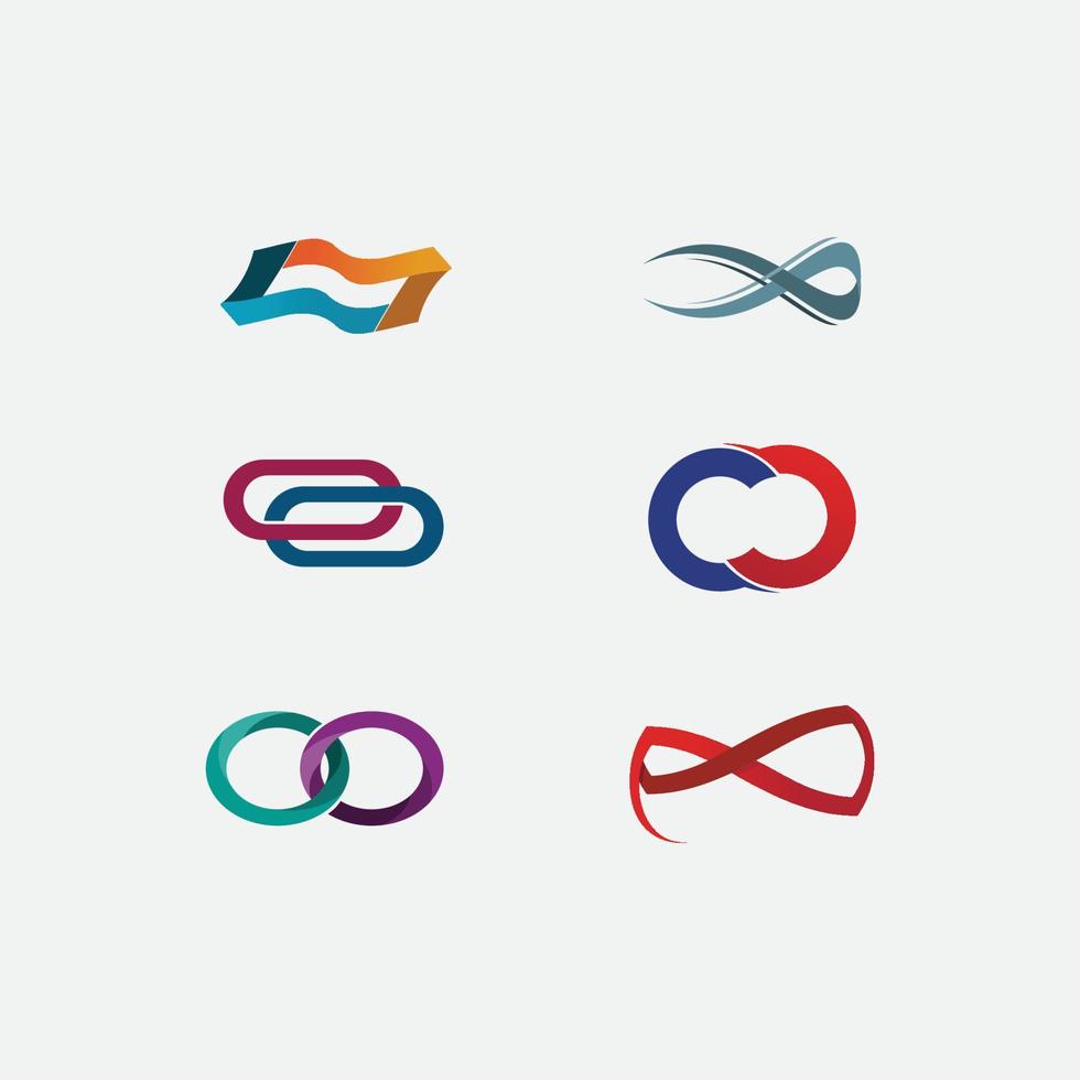 Infinity design logo en 8 icon, vector, sign, creative logo voor business en corporate infinity symbol vector