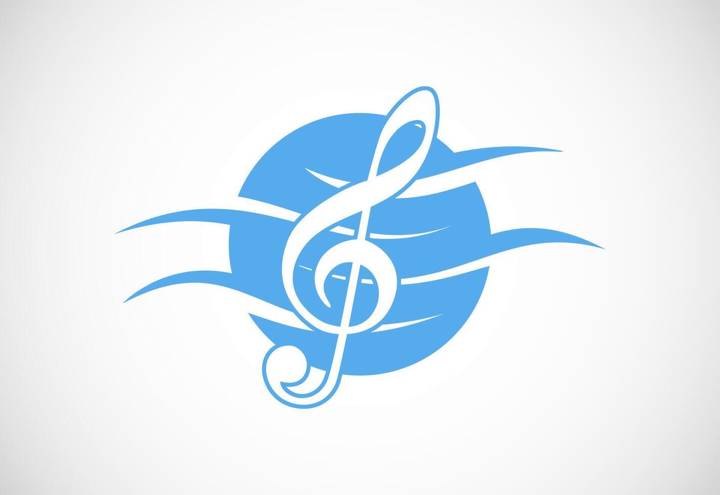 zee muziek- Golf logo ontwerp sjabloon. strand partij logo vector