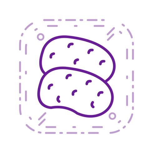 Vector aardappelen pictogram