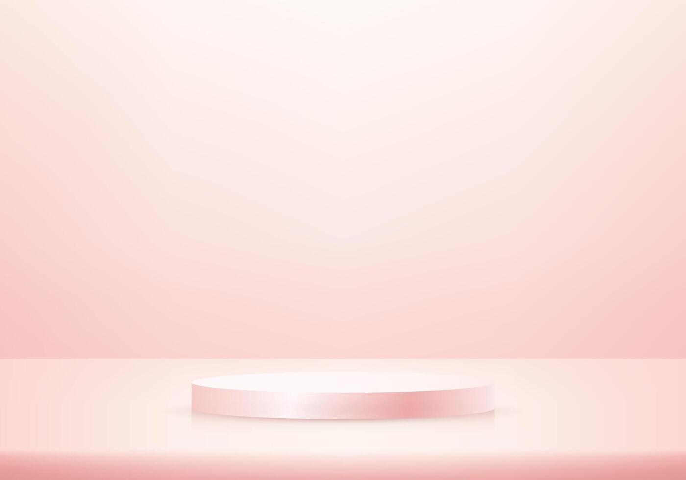 pastel roze achtergrond. roze ronde podium. roze podium realistisch 3d ontwerp. ruimte voor verkoop producten Aan de website. bedrijf achtergrond. illustratie. vector