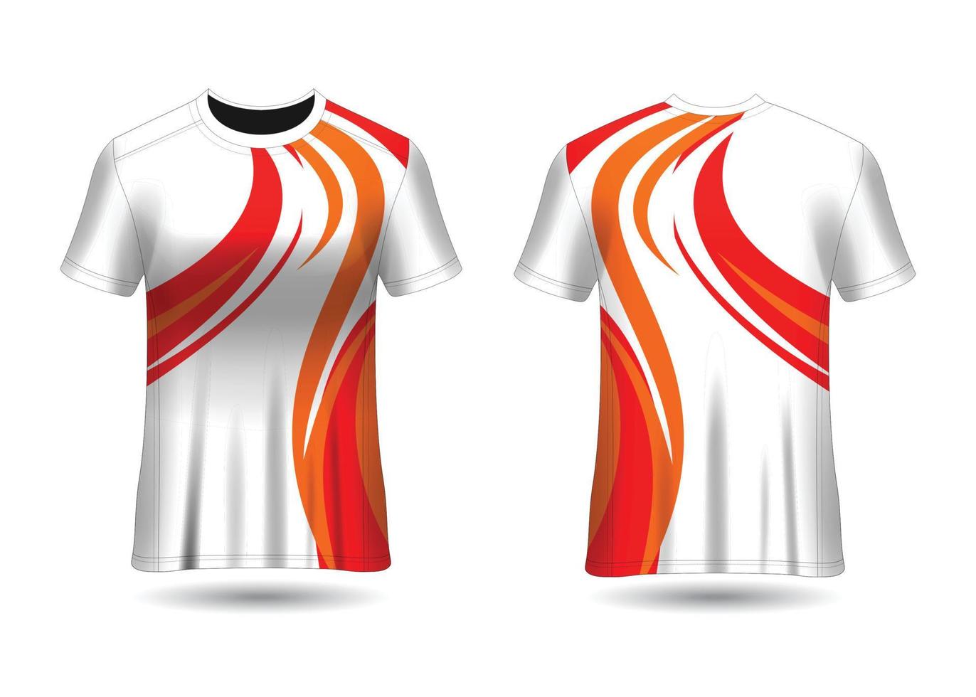 sport race jersey ontwerpsjabloon voor teamuniformen vector