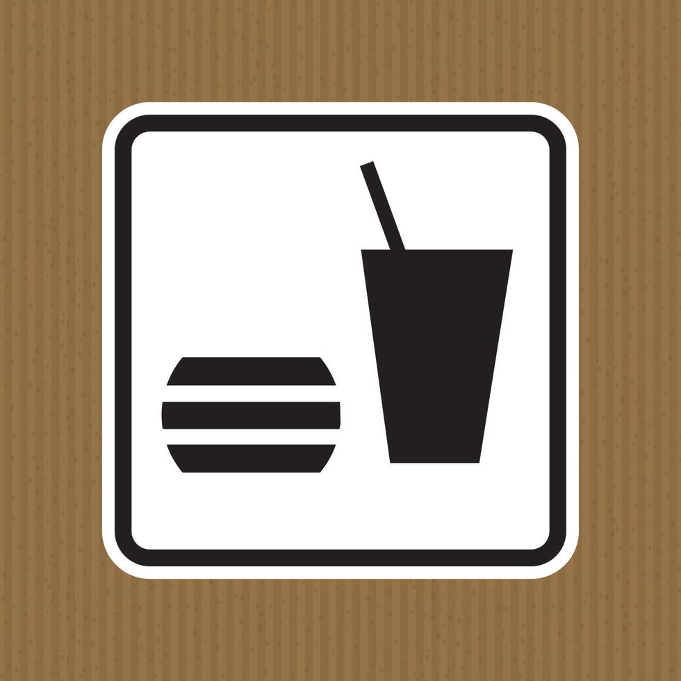 niet eten of drinken symbool vector