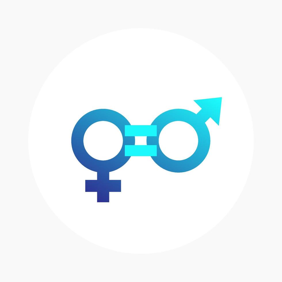 gendergelijkheid vector icon