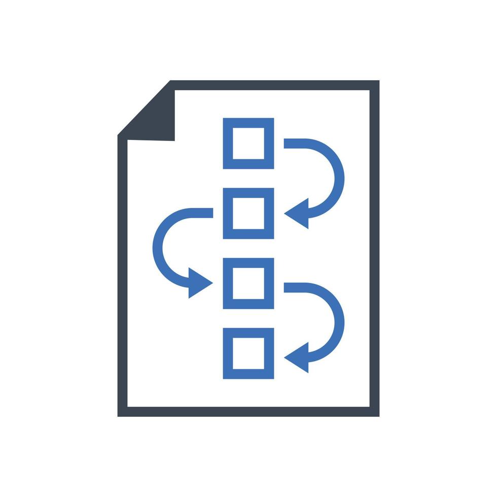 project planning pictogram vector