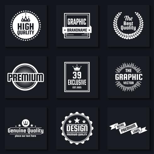 Vintage Retro Vector Logo voor banner