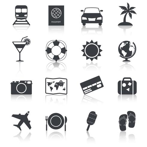 Reizen Icons Set vector