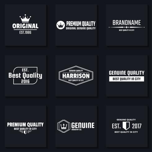 Vintage Retro Vector Logo voor banner