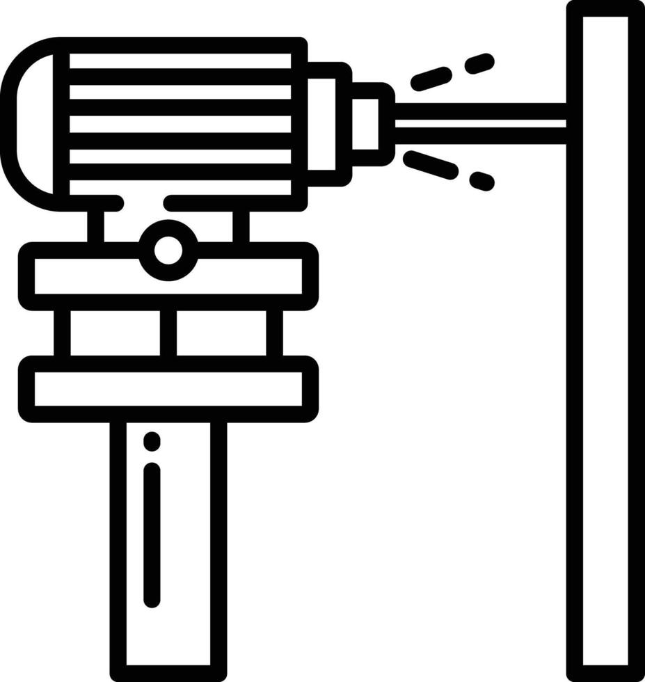 laser meting schets illustratie vector