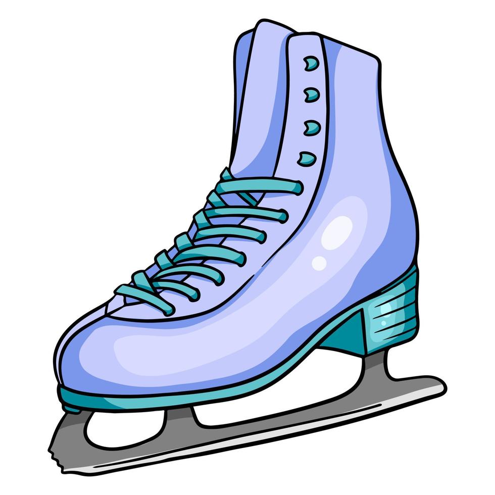 kunstschaatsen voor schaatsen. sportschoenen. vector