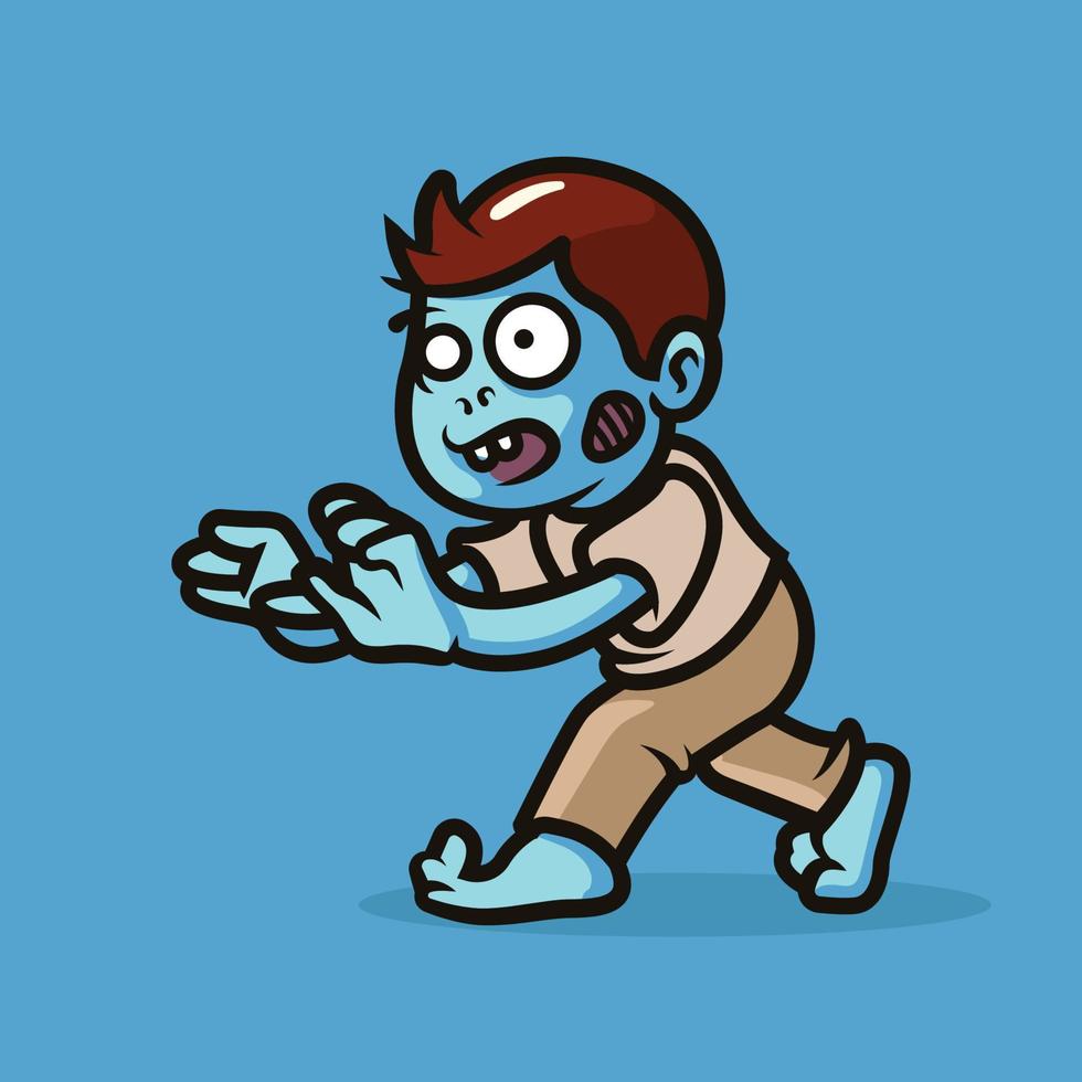 zombie mascotte afbeelding ontwerp vector