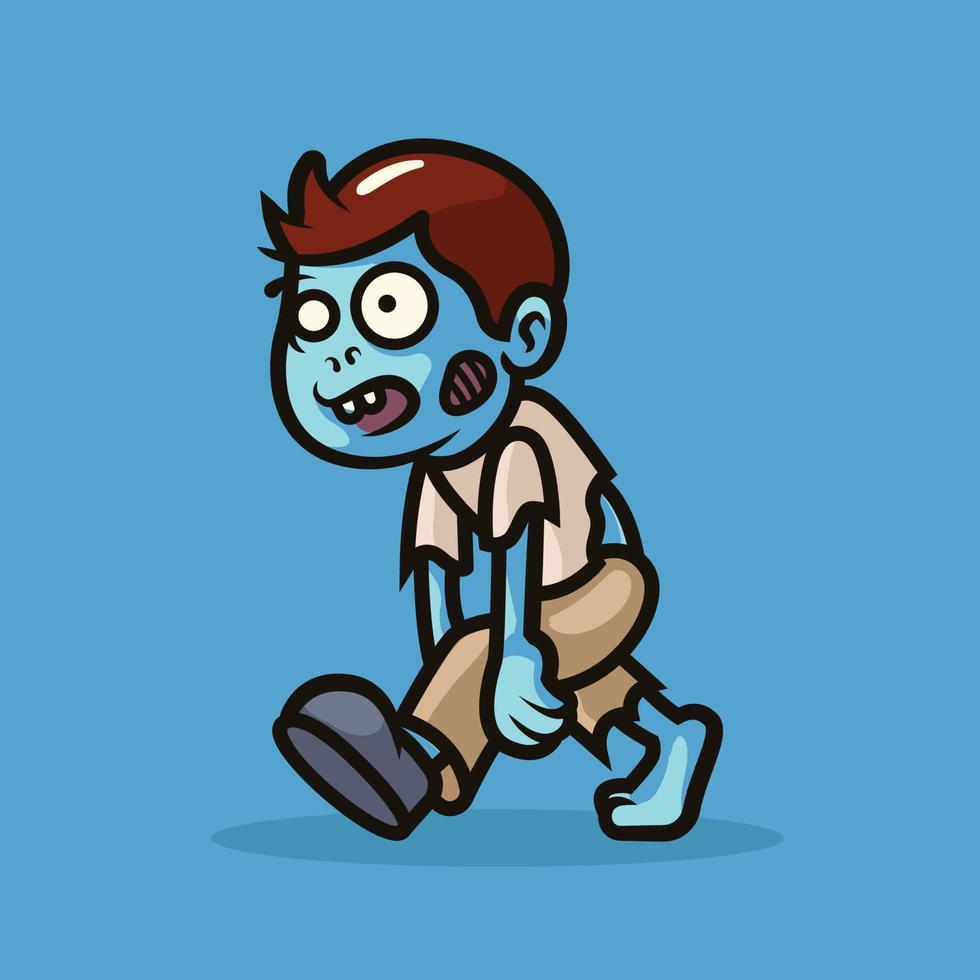 zombie mascotte afbeelding ontwerp vector