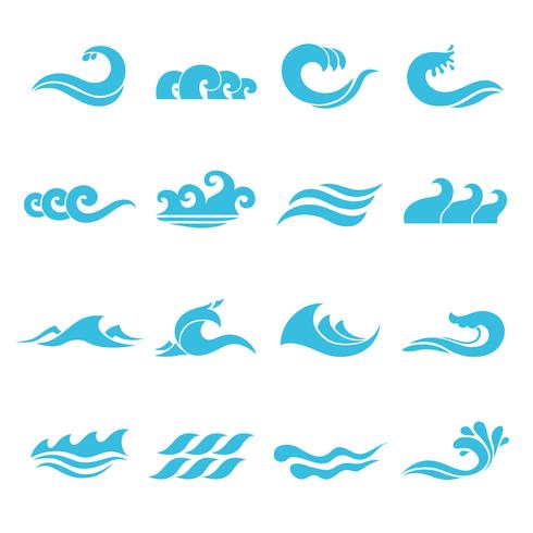 Golven Icons Set vector