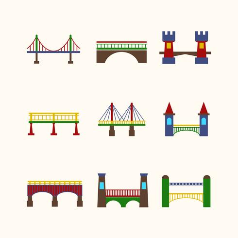 brug pictogrammen instellen vector