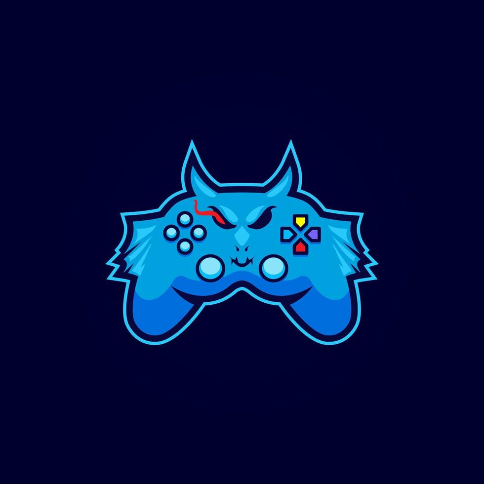 mascotte van de gamecontroller vector