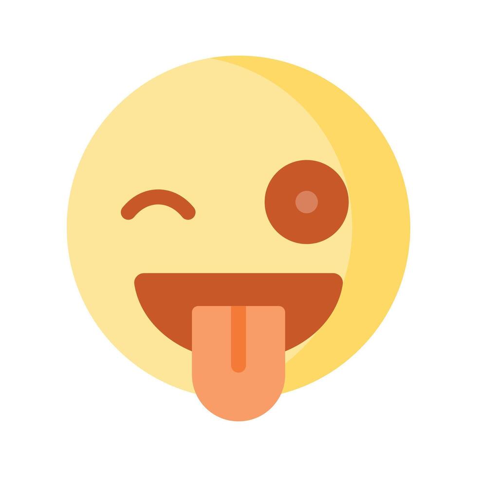 controleren uit deze mooi knipogen emoji ontwerp vector