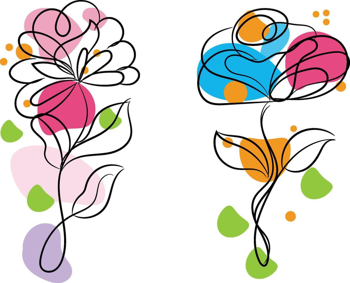 aquarel bloemen arrangement collectie vector