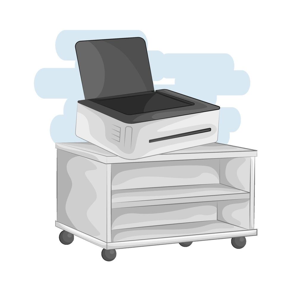 illustratie van printer vector