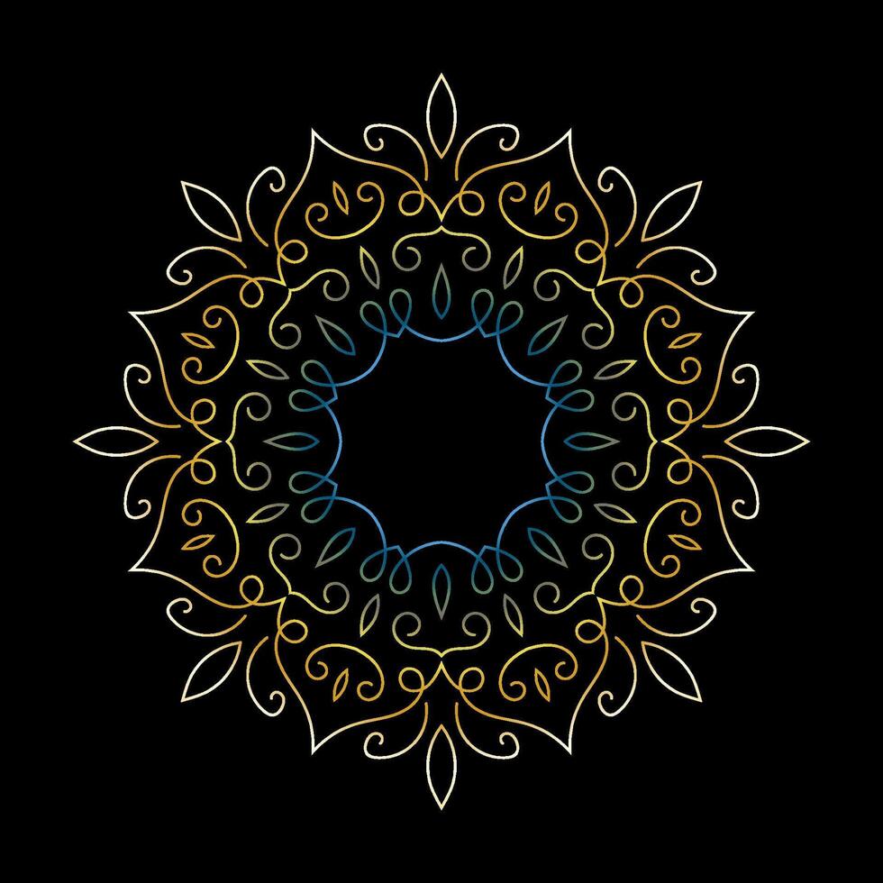 mandala kunst voor ontwerp wijnoogst decoratie, boek omslag, motief, etnisch ontwerp, ornament, achtergrond vector