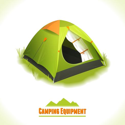 Camping symbolentent vector