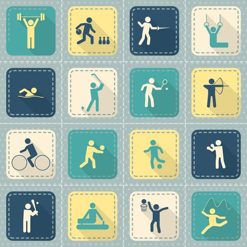 sport pictogrammen instellen vector