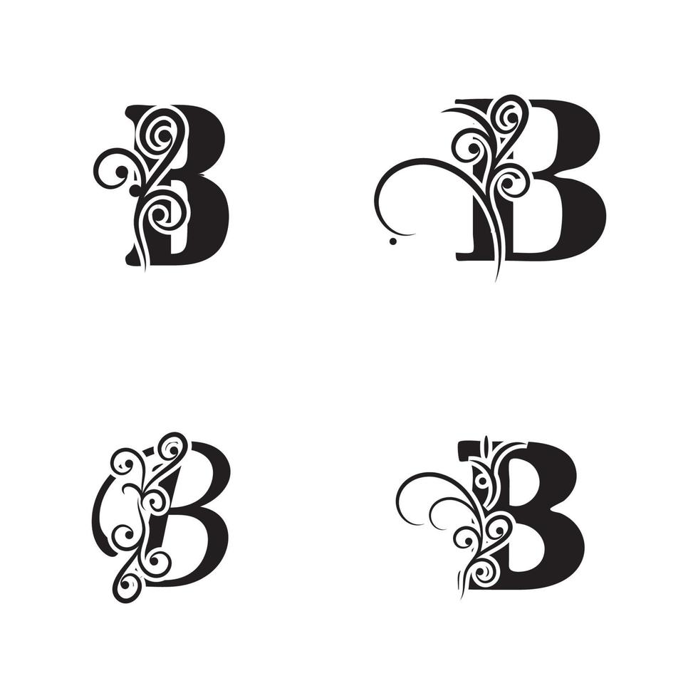 creatieve letter b logo sjabloon vector pictogram ontwerp