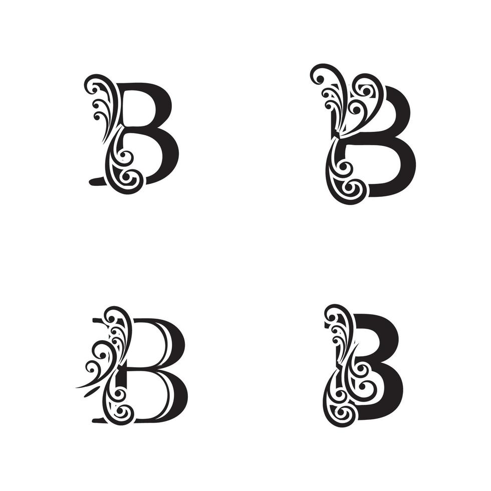 creatieve letter b logo sjabloon vector pictogram ontwerp