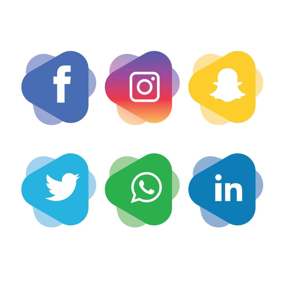 sociale media plat pictogrammen technologie, netwerk. achtergrond groep smiley face verkoop. delen, zoals, vectorillustratie twitter, youtube, whatsapp, snapchat, facebook, instagram, tiktok, tok vector