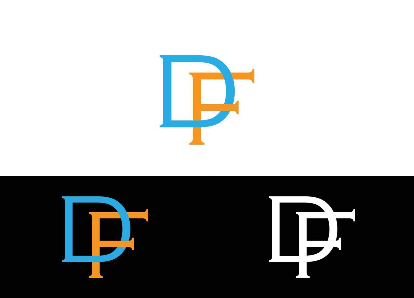 df brief vector pictogram ontwerp stock illustratie