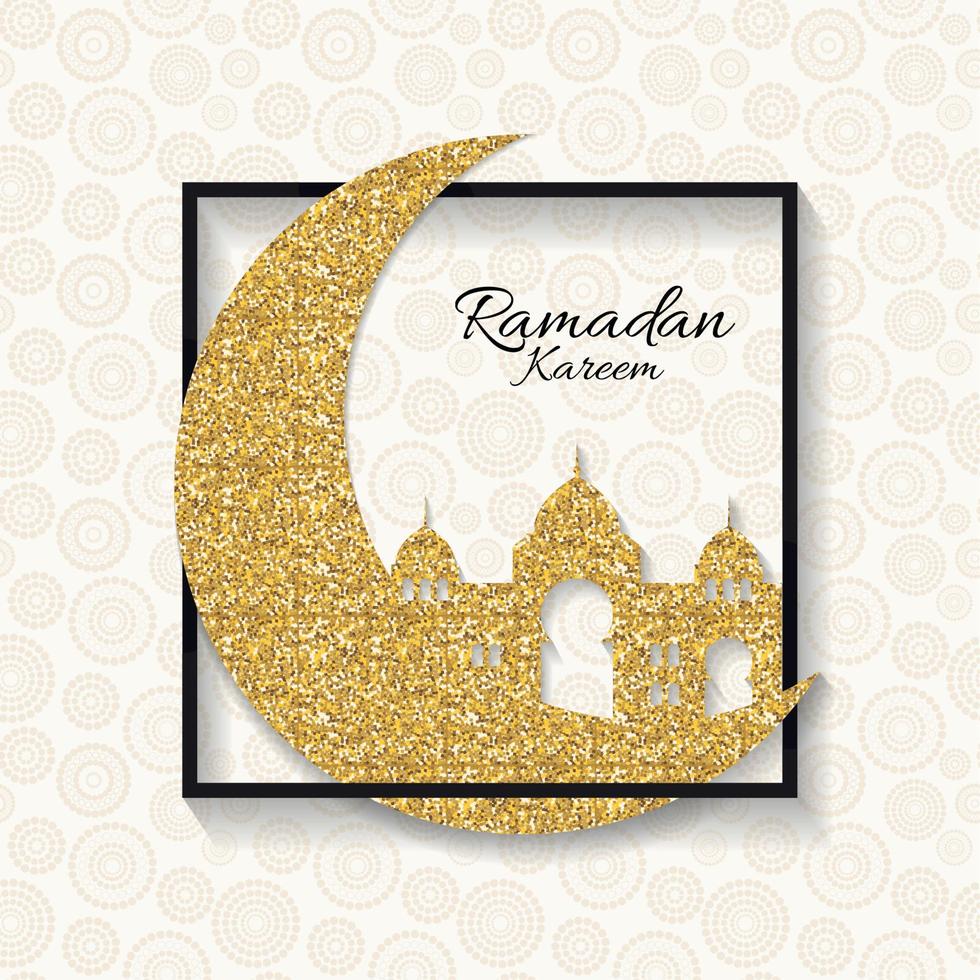 achtergrond voor moslimgemeenschapsfestival ramadan kareem. eid mubarak. vector illustratie