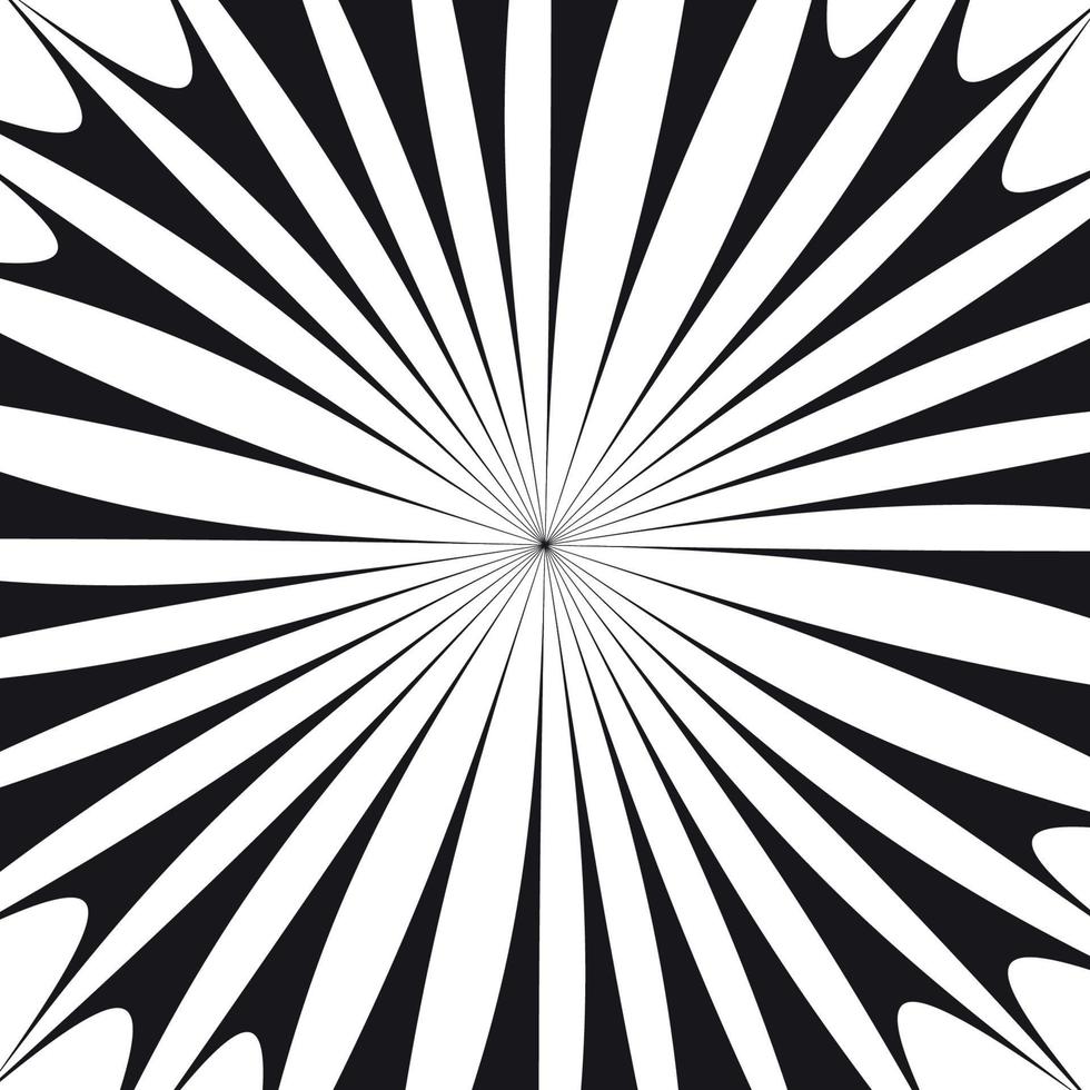 zwart-wit abstracte psychedelische kunst achtergrond. vectorillustratie. vector