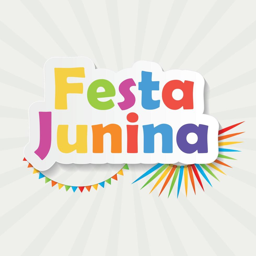 festa junina achtergrond vectorillustratie vector