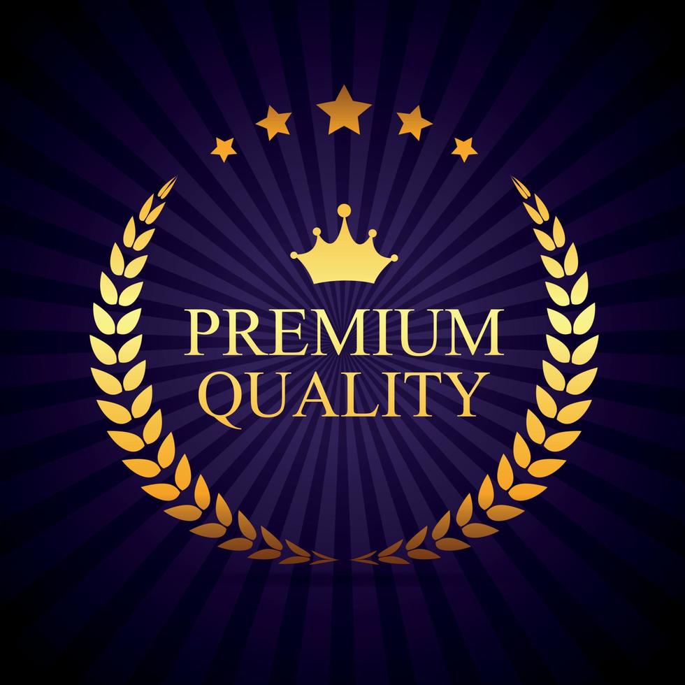 premium kwaliteit label vectorillustratie vector