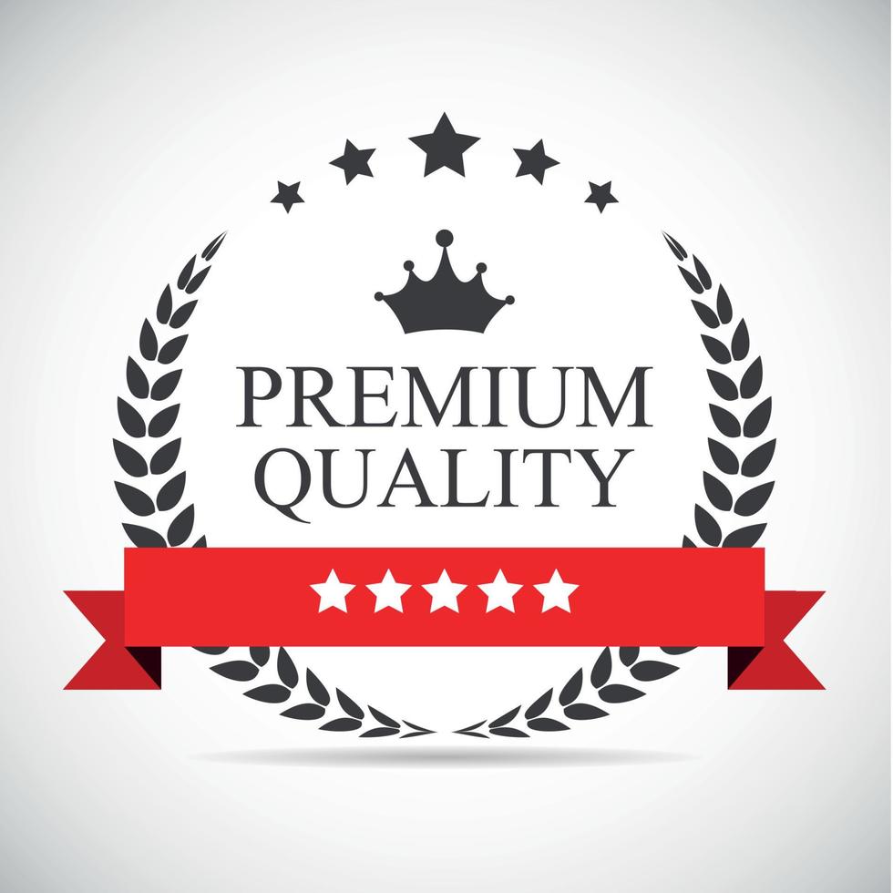 premium kwaliteit label vectorillustratie vector