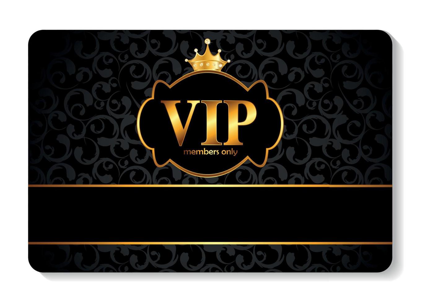 VIP-ledenkaart vectorillustratie vector