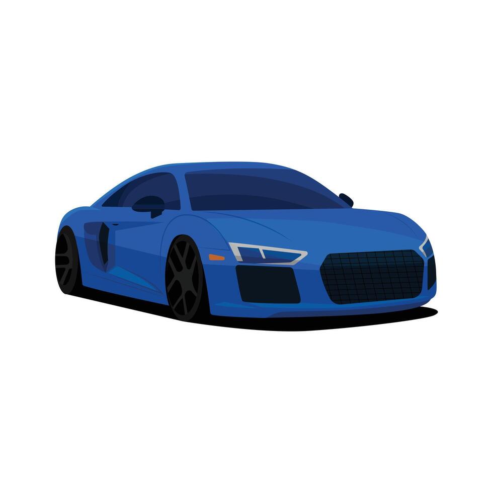 luxe blauw sport- auto illustratie vector