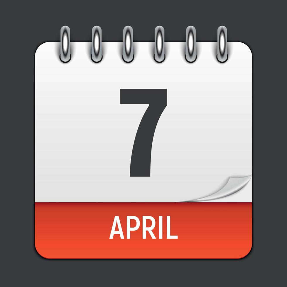 17 maart dagelijkse kalenderpictogram. wereldgezondheidsdag. vector illustratie embleem. element van ontwerp voor decoratie kantoordocumenten en toepassingen. logo van dag, datum, maand en feestdag